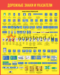 Дорожные знаки и указатели 120х150см №3
