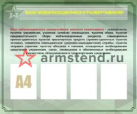 База мобилизационного развертывания 120х100см