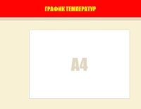 График температур 45х35см