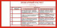 Пожарный расчет 160х80см