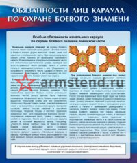 изображение Обязанности лиц караула по охране боевого знамени