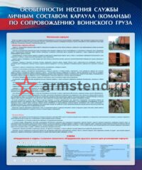 плакат Сопровождение жд состава караульная служба