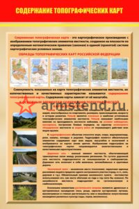 Содержание топографических карт